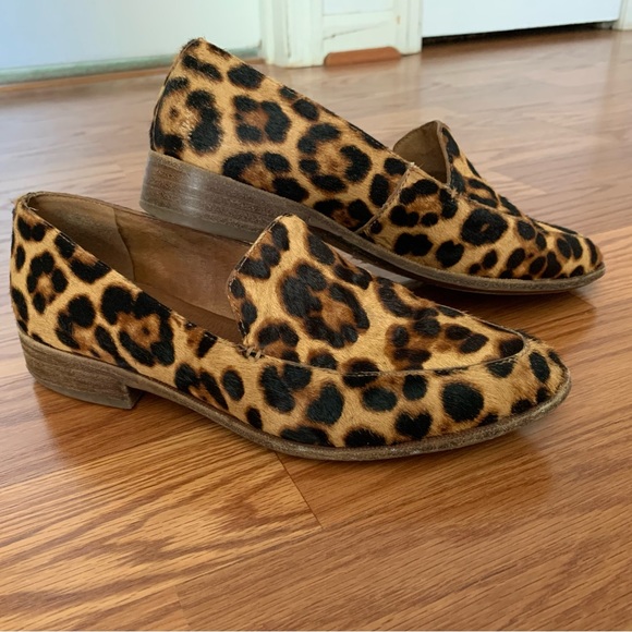 The Frances Loafer in Leopard Calf Hair Madewell size 7 sold out - Picture 2 of 9